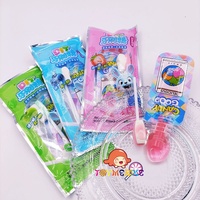 Bonbons durs en forme de brosse à dents aux fruits sucrés OEM avec emballage en boîte de dentifrice, gelée de fruits, confiture liquide, bonbons liquides