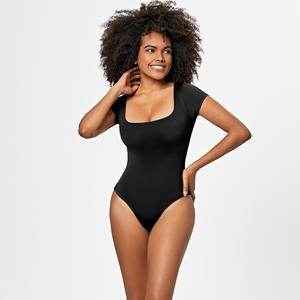 En gros Vêtements de lingerie d'été pour femme, combinaisons gainantes amincissantes à manches courtes, grande taille, effet ventre plat, style tube top - Product Image 3