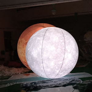 Decorazione in PVC alla moda con LED all'interno per eventi vendita su misura <span class=keywords><strong>dimensione</strong></span> gonfiabile pianeta terra - Product Image 5