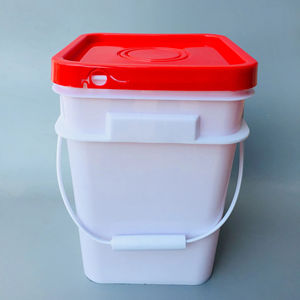 Fábrica Atacado Logotipo Personalizado Quadrado Balde De Plástico com Tampa e Alça PP Material para Food Packing Mold Processing Service - Product Image 3