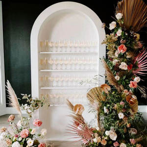 Présentoir mural en bois personnalisé de haute qualité avec design en arche pour la décoration de station de boissons extérieure pour <span class=keywords><strong>mariage</strong></span> et fête - Product Image 4