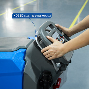 Industrial <b>Walk</b>-Behind Floor Scrubber 24V 100Ah Battery Powered 530mm Cleaning <b>Machine</b> 2200㎡/h for Workshop & Warehouse - Product Image 2