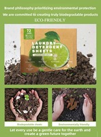 Comprimés de poudre de lessive forestière avec de puissantes enzymes antisalissure, draps écologiques biodégradables en poudre de lessive écologique