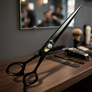 ASAP Curved <b>Blade</b> Right-Handed Dog Cat Grooming Scissors Set Stainless Steel Long Handle Hair Cutting Tools for Small Pets - Product Image 6