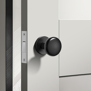 Furniture Cabinet Door Handle Single-sided <b>Black</b> Globe Lock Indoor Silent Room Door Lock - Product Image 6