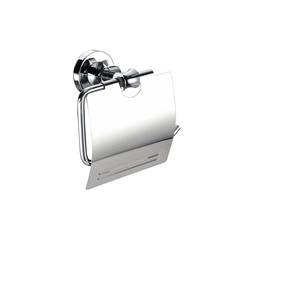 2025 bagno Hardware montato a parete con coperchio supporto per carta igienica in ottone cromato - Product Image 1