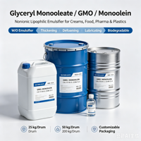 Mono-oléate de glycérol (GMO/Mono-oléine) |   Émulsifiant lipophile non ionique HLB 3.5 Haute pureté (99%-99.9%) pour