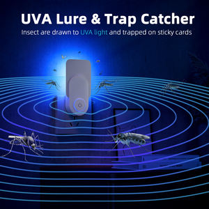 Piège à mouches des fruits à lumière LED électrique, tueur d'insectes d'intérieur pour les mouches domestiques, les moucherons, les insectes volants, design animal élégant - Product Image 4