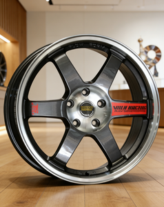 Nuevas llantas de aleación de aluminio de 16X7.0 con radios múltiples, acabado gris plomo, ajuste universal para coches japoneses y americanos, en stock. - Product Image 5