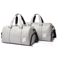 2024 nouveauté YCH personnalisé luxe européen en cuir noir sac polochon Yoga Gym Fitness chaussures PU sac de voyage pour hommes