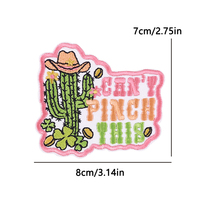 Western Cowgirl gros personnalisé fer sur patchs de broderie pour chapeau rodéo Howdy couture sur patchs chapeau haute qualité usine Patch