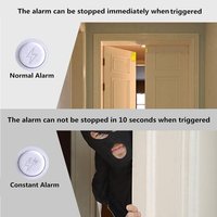 Alarme de Sécurité pour Maison, Fenêtre et Porte Anti-intrusion, Capteur Magnétique avec Rappel de Fermeture Différée