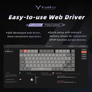DrunkDeer A75 Pro 마그네틱 스위치 키보드 급속 트리거 기계식 게임용 키보드 RGB 소형 <span class=keywords><strong>TKL</strong></span> 82 키 USB 유선 노브 - Product Image 6