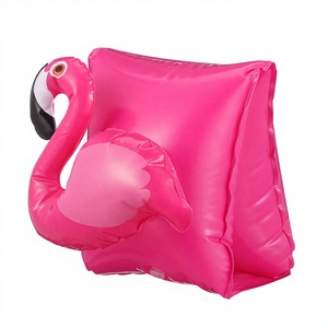 2 Piezas de Flotadores de Brazo para Niños con Diseño de Flamenco, Inflables de PVC para Niños y Niñas, para Entrenamiento de Seguridad en la Piscina, Estilo Aleatorio - Product Image 1