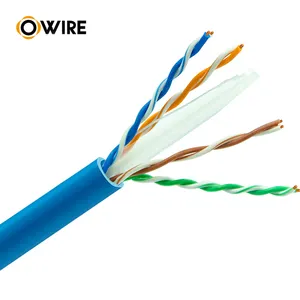 OWIRE free sample 10 20 m 500ft 23awg 28awg 0.45mm pass cmr u/utp ftp cat6 cat 6 ethenert lan cable