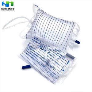 Hanheng Vente chaude Fournitures médicales de stérilisation Sac de collecte d'urine jetable pour adultes avec mesureur d'urine - Product Image 1