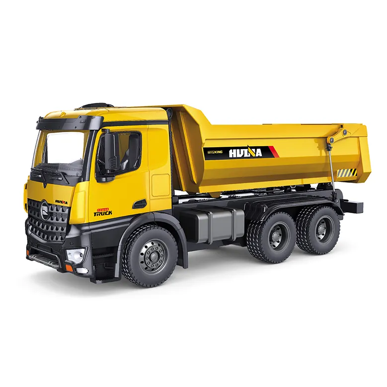 Full Metal Strong Huina 1582 1/14 scale 10 Channels 2.4GHz Radio Control Tilt Dump Truck Dumper Lorry RC Construction toy truck