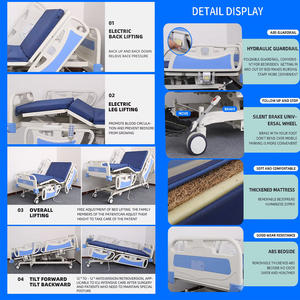 Rumah Sakit peralatan medis klinis elektrik 5 fungsi tempat tidur pasien keperawatan ICU untuk rumah sakit - Product Image 4