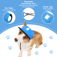 Chapeaux d'oreille mobiles de luxe Famicheer pour animaux de compagnie (chats et chiens), chapeau pour Pitbull, en polyester, sac OPP, accessoires d'été, imprimé, durable