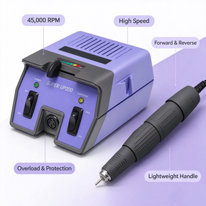 Máquina de Manicura y Pedicura Eléctrica Compacta de 45000 RPM, 282g, Dispositivo de Cuidado de Uñas de Escritorio - Product Image 2