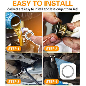 ปะเก็นปลั๊กท่อระบายน้ำมันเครื่องสีเงิน20มม. สำหรับชิ้นส่วน Subaru #11126AA000 - Product Image 5