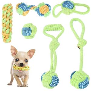 Evcil ürünler yüksek kalite eğitim köpek düğüm topu pamuk halat interaktif hareket köpek çiğneme oyuncakları takım - Product Image 2