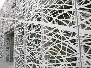 Veneer cửa sổ kim loại Ốp xây dựng bên ngoài 3D Bảng điều chỉnh mặt tiền bìa trang trí Bảng điều khiển biệt thự cách điện nhôm bức tường rèm - Product Image 3