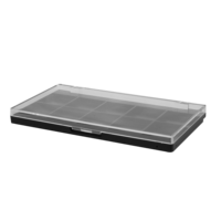 Palette de fards à paupières vide noire B123, 10 teintes, emballage plastique, boîte à fards à paupières pour usage cosmétique, couleur nude, prix