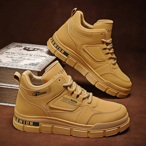 Botas para Hombre, Nuevas Botas de Otoño con Cordones, Estilo Casual, Plataforma, con Parte Superior de PU, Botines a la Moda que Combinan con Todo - Product Image 2