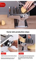 Machine à pâtes et à nouilles ramen commerciale 220V, machine à découper et à rouler les enveloppes de pain cuit à la vapeur