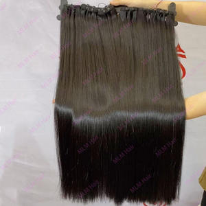 ช่อผมมนุษย์ผมตรงแบบลอนนุ่มสลวยเป็นลอน - Product Image 1