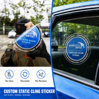 Stiker Statis Jendela Toko Mobil Ramah Lingkungan, Cetak UV, Tanpa Lem, Dapat Dilepas, Kualitas Terbaik, Desain Kustom