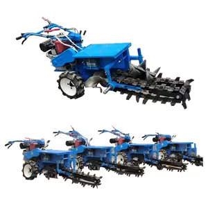 Mini Sleuf Machine Ketting Trencher Farm Ditcher Machine Klein Lopen Achter Trencher Machine