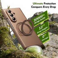 360 ° Étui de téléphone rotatif pour Samsung Z Fold 8 Ultra 7 6 5 4 3, coque magnétique pliable avec protection d'écran en verre