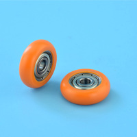 Roulettes à roulement lisses en nylon 624zz, roues à poulie 4 * 19 * 6 mm pour porte et fenêtre