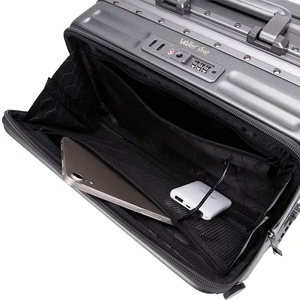 Unisex Retractable Spinner Luggage Modern Aluminum Frame Travel <strong>Suitcase</strong> <strong>Light</strong> <strong>Weight</strong> and Durable TSA Lock for Holiday Use - Product Image 6
