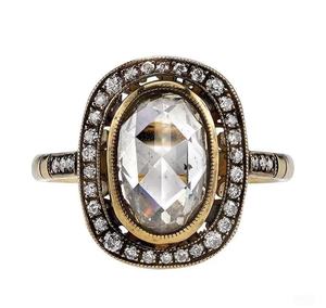 Joyería Fina Personalizada, Anillo Sólido Real de Oro de 9k, 10k, 14k, 18k, Oro Blanco, Amarillo y Rosa, Diamante/Gema de Laboratorio, Fabricación en Fábrica - Product Image 6