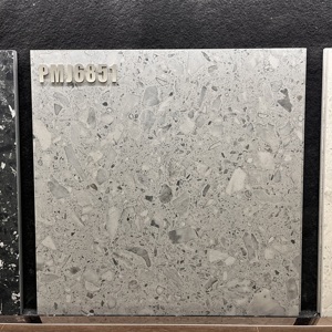 Hiện đại ngoài trời sứ đường lái Xe gạch 20mm dày toàn thân sàn chống trượt Tính năng terrazzo màu xám <span class=keywords><strong>pavers</strong></span> bề mặt thô - Product Image 1