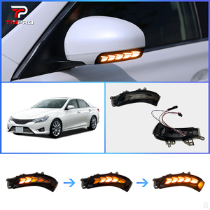 Feux de signalisation dynamiques LED pour voiture, pour <span class=keywords><strong>Toyota</strong></span> MARK X <span class=keywords><strong>Prius</strong></span> WISH ZGE21 Crown REIZ, clignotants bleus/blancs/jaunes - Product Image 1