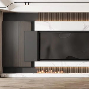 Support mural <span class=keywords><strong>moderne</strong></span> en bois pour meubles universels pour le salon et l'hôtel cabriolet et extensible avec panneau <span class=keywords><strong>d</strong></span>'<span class=keywords><strong>angle</strong></span> réglable - Product Image 2