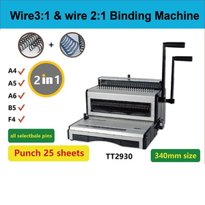 Tt2930 Đa-Chức Năng 3:1 Và 2:1 Tất Cả Các Kích Cỡ Máy Tính Để Bàn Đôi Vòng Dây Của Nhãn Hiệu Cuốn Sách Đấm Máy Tính Ràng Buộc - Product Image 5
