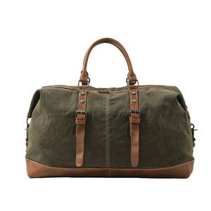 Bolsa <span class=keywords><strong>de</strong></span> Viaje Retro <span class=keywords><strong>de</strong></span> Lona y Cuero, Bolsa <span class=keywords><strong>de</strong></span> Viaje Espaciosa con Detalles en Cuero para <span class=keywords><strong>Viajes</strong></span> <span class=keywords><strong>de</strong></span> <span class=keywords><strong>Fin</strong></span> <span class=keywords><strong>de</strong></span> <span class=keywords><strong>Semana</strong></span>, Bolsa <span class=keywords><strong>de</strong></span> Viaje <span class=keywords><strong>de</strong></span> Negocios para Hombre - Product Image 5