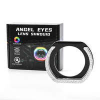 Lumières Angel Eyes RGB de 2,5 pouces, contrôle intelligent par application, bonne qualité, durables, lumières décoratives, lentilles Angel Eyes, cache