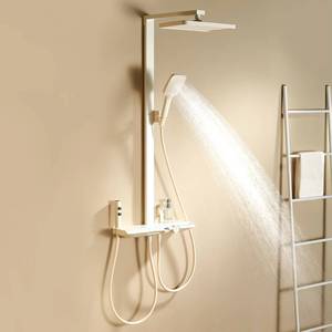 Ensemble de salle de bain à quatre fonctions avec système de douche eau chaude et froide et affichage LED de la température - Product Image 4