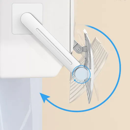 Anti-Direct Blow Manual Home Use White ABS 3.0mm Thick Durable Air Conditioner Air <strong>Guide</strong> Plate Adjustable Block