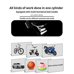 Pompe à air polyvalente pour vélos et tous véhicules, avec valves Presta, Schrader et <span class=keywords><strong>Dunlop</strong></span>, pour un débit élevé, choix expert, livraison rapide - Product Image 4