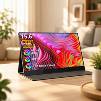 Moniteur Portable de Jeu Tactile 4K 15,6 Pouces avec Haut-Parleur Intégré, Luminosité 600 Nits, Gamme de Couleurs 100% pour Ordinateur Portable et PS5