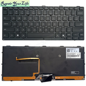 美式英文 RGB 背光键盘适用于 <span class=keywords><strong>DELL</strong></span> Pro Rugged 13 RA13250 /Pro Rugged 14 RB14250 079J43 AI 版键盘黑色框架 - Product Image 5