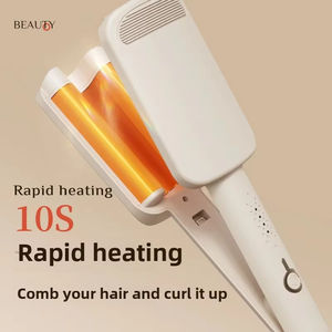 Fer à boucler électrique portable 32 mm à chauffe rapide, fer à friser automatique rotatif pour grandes boucles - Product Image 2