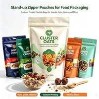 Sachet Doypack Personnalisé avec Logo, Fermeture Éclair, en PE Recyclable, Imprimé Flexo, pour Emballage Alimentaire (Chips de Pommes de Terre) – Direct Usine Chine